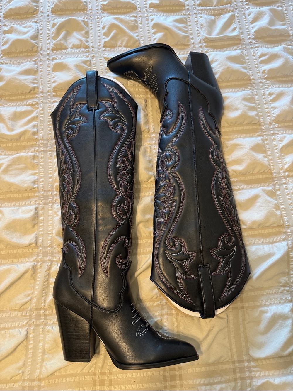 Steve Madden LASSO Tall Western Whipstitch Boots